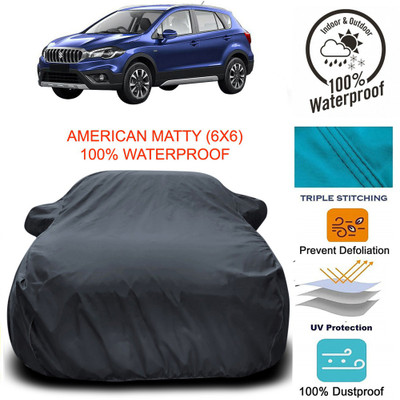APNEK Car Cover For Maruti Suzuki S-Cross (With Mirror Pockets)(Grey)