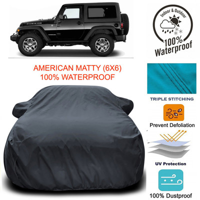 MoTRoX Car Cover For Mahindra Thar (With Mirror Pockets)(Grey)