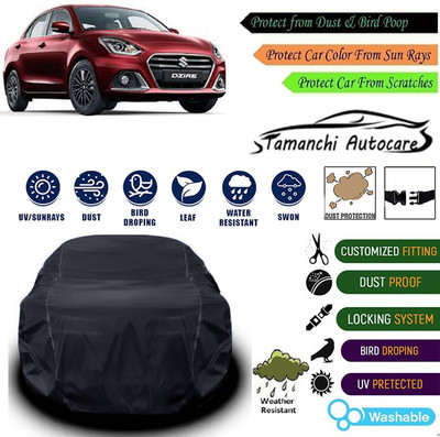 Tamanchi Autocare Car Cover For Maruti Suzuki Universal For Car(Black)