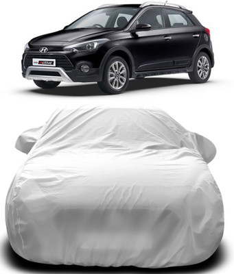 NUMBOR ONE Car Cover For Hyundai i20 Active (With Mirror Pockets)(Silver)