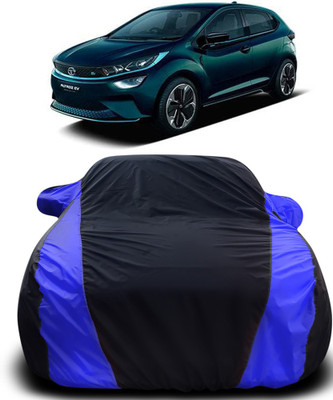 Elegance Car Cover For Tata Altroz EV (With Mirror Pockets)(Black, Blue)