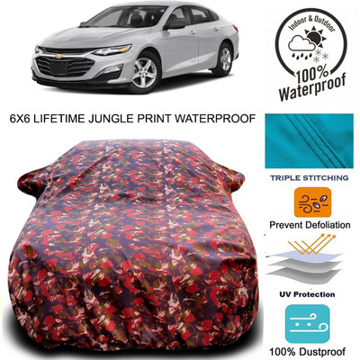 Gavya Car Cover For Chevrolet Cruze (With Mirror Pockets)(Red, Green)