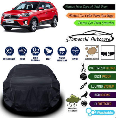 Tamanchi Autocare Car Cover For Hyundai Universal For Car(Black)