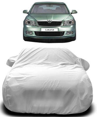 APNEK Car Cover For Skoda Laura (With Mirror Pockets)(Silver)