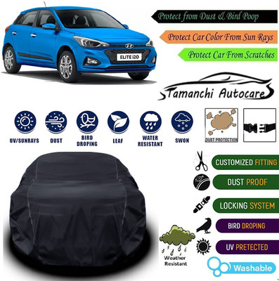 Tamanchi Autocare Car Cover For Hyundai Elite i20(Black)