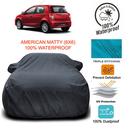 MoTRoX Car Cover For Toyota Etios Liva (With Mirror Pockets)(Grey)
