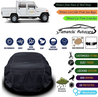 Tamanchi Autocare Car Cover For Mahindra Universal For Car(Black)