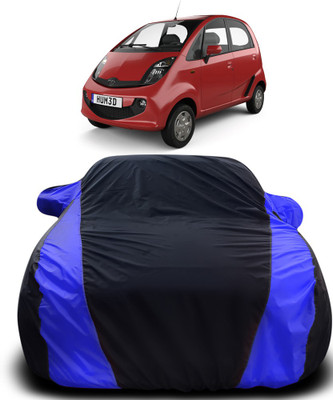 ProRox Car Cover For Tata Nano Genx (With Mirror Pockets)(Black, Blue)