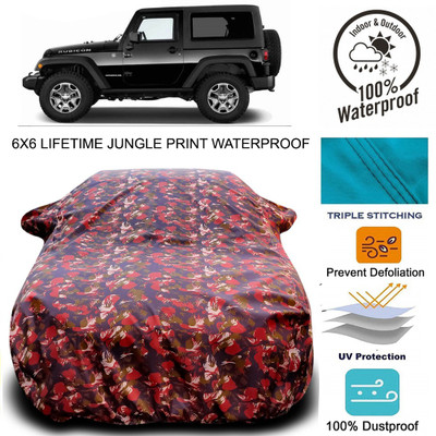 MoTRoX Car Cover For Mahindra Thar (With Mirror Pockets)(Multicolor)