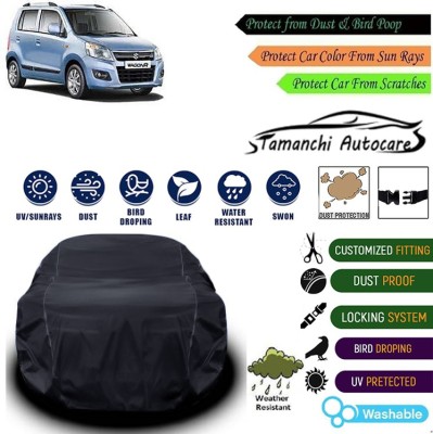 Tamanchi Autocare Car Cover For Maruti Suzuki Wagon R 1.0(Black)