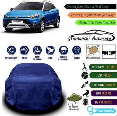 Tamanchi Autocare Car Cover For Hyundai i20 Active(Blue)