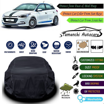 Tamanchi Autocare Car Cover For Hyundai i20 Sportz(Black)