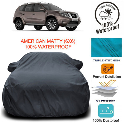 APNEK Car Cover For Nissan Terrano (With Mirror Pockets)(Grey)