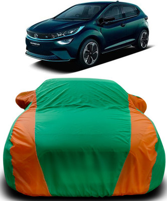 APNEK Car Cover For Tata Altroz EV (With Mirror Pockets)(Green, Orange)