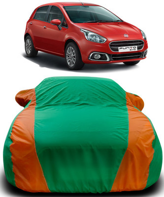 MoTRoX Car Cover For Fiat Punto Evo (With Mirror Pockets)(Multicolor)