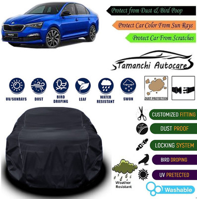 Tamanchi Autocare Car Cover For Skoda Universal For Car(Black)