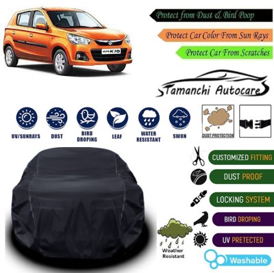 Tamanchi Autocare Car Cover For Maruti Suzuki Alto K10(Black)