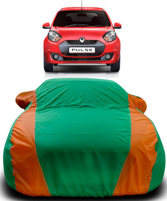 ProRox Car Cover For Renault Pulse (With Mirror Pockets)(Green, Orange)