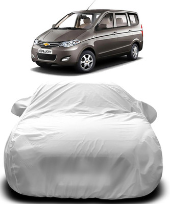 Elegance Car Cover For Chevrolet Enjoy (With Mirror Pockets)(Silver)