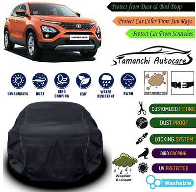 Tamanchi Autocare Car Cover For Tata Harrier(Black)