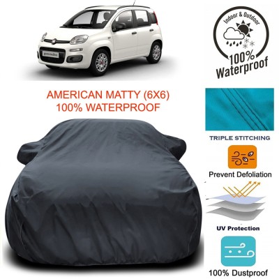 APNEK Car Cover For Fiat Panda (With Mirror Pockets)(Grey)