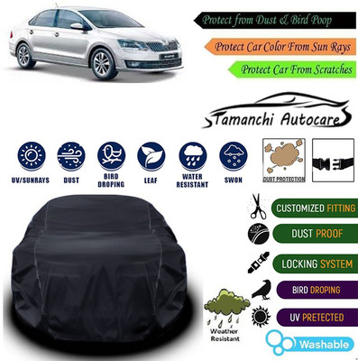 Tamanchi Autocare Car Cover For Skoda Universal For Car(Black)