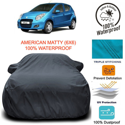 MoTRoX Car Cover For Maruti Suzuki A-Star (With Mirror Pockets)(Grey)