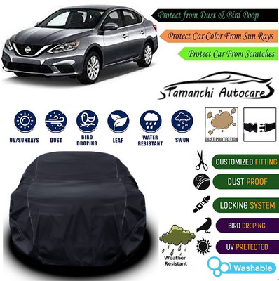 Tamanchi Autocare Car Cover For Nissan Universal For Car(Black)