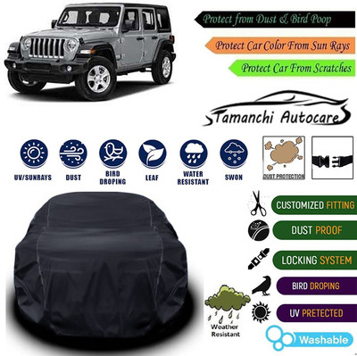 Tamanchi Autocare Car Cover For Jeep Universal For Car(Black)