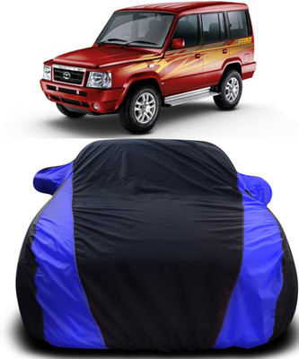 APNEK Car Cover For Tata Sumo Victa (With Mirror Pockets)(Black, Blue)