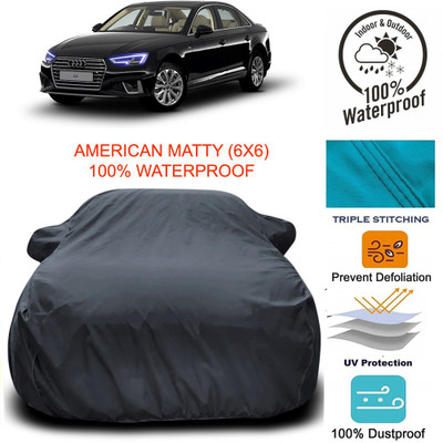Gavya Car Cover For Audi A4 (With Mirror Pockets)(Grey)
