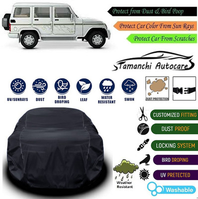 Tamanchi Autocare Car Cover For Mahindra Bolero(Black)