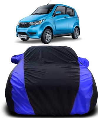 APNEK Car Cover For Mahindra e20 (With Mirror Pockets)(Black, Blue)