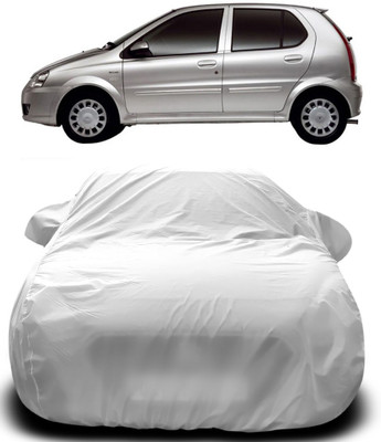 APNEK Car Cover For Tata Indica V2 (With Mirror Pockets)(Silver)