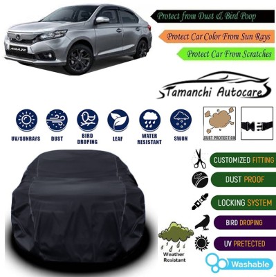 Tamanchi Autocare Car Cover For Honda Amaze(Black)