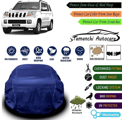 Tamanchi Autocare Car Cover For Mahindra TUV300 Plus Facelift(Blue)