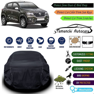 Tamanchi Autocare Car Cover For Renault Kwid(Black)