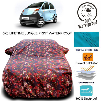 MoTRoX Car Cover For Tata Nano (With Mirror Pockets)(Multicolor)