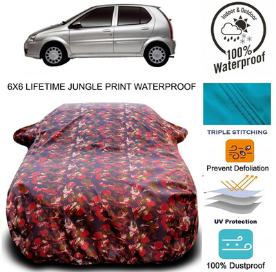 MoTRoX Car Cover For Tata Indica V2 (With Mirror Pockets)(Multicolor)