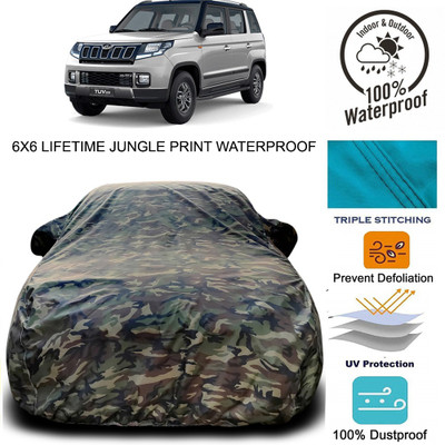 Zooper Car Cover For Mahindra TUV300 (With Mirror Pockets)(Green)