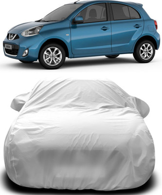 MoTRoX Car Cover For Nissan Micra (With Mirror Pockets)(Silver)