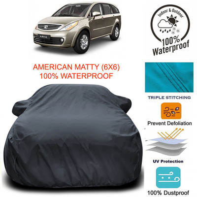 NUMBOR ONE Car Cover For Tata Aria (With Mirror Pockets)(Grey)
