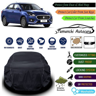 Tamanchi Autocare Car Cover For Maruti Suzuki Universal For Car(Black)