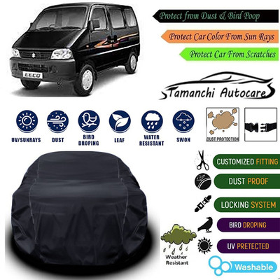 Tamanchi Autocare Car Cover For Maruti Suzuki Universal For Car(Black)