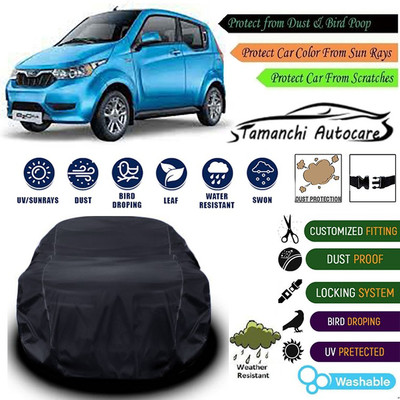 Tamanchi Autocare Car Cover For Mahindra e2o PLUS(Black)