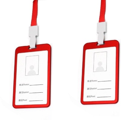 Fedus 1 Card Holder(Set of 2, Red)