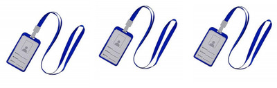 Fedus 1 Card Holder(Set of 3, Blue)