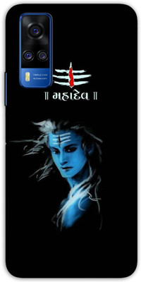 iprinto Back Cover for Vivo Y51A, Mahadev Lord Mahadev Mahakal Shiva Shiv Ji Back Cover(Black, Dual Protection, Silicon, Pack of: 1)