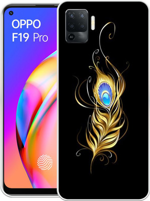 Print maker Back Cover for Oppo F19 Pro(Black, Gold, Grip Case, Silicon, Pack of: 1)