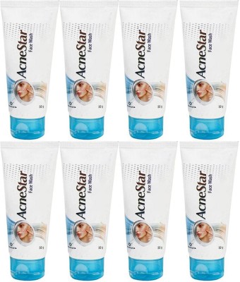 MANKIND Acne Star Face wash Set of 8 Face Wash(400 g)